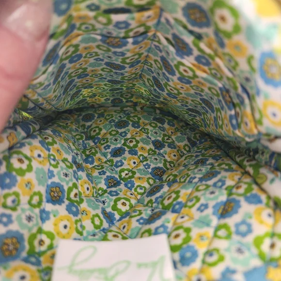 Vera Bradley Blue and Green Floral Crossbody Bag - Picture 5 of 8